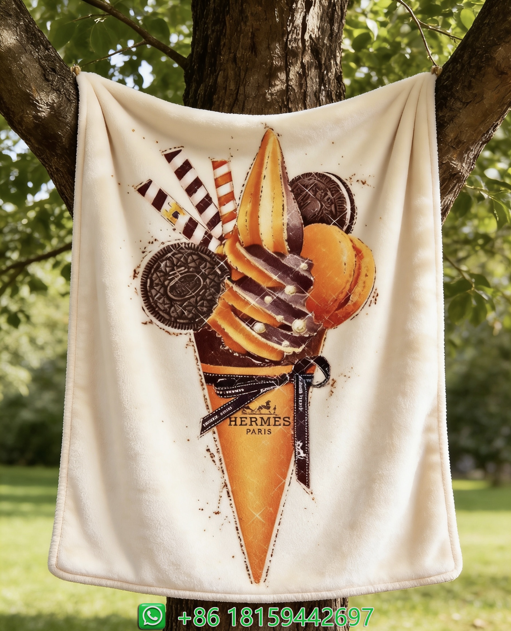Hermes Throw Blankets